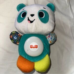 Fisher-Price Teal and Orange Panda Plush